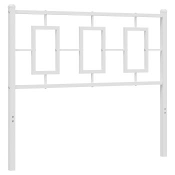 Ersatz-Kopfteil Metall Weiß 100 cm