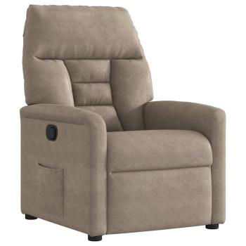 ARDEBO.de - Relaxsessel Taupe Mikrofasergewebe