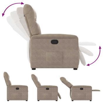 Relaxsessel Taupe Mikrofasergewebe