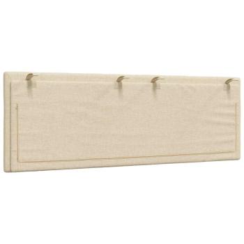 Kopfteil-Kissen "Hanko" Creme 140 cm Stoff