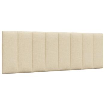 Bettgestell ohne Matratze "Hanko" Creme 140x200 cm Stoff
