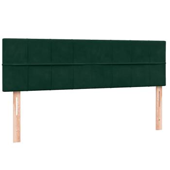 Boxspringbett mit Matratze Dunkelgrün 160x220 cm Samt