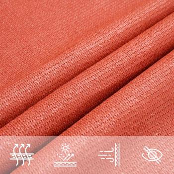 Sonnensegel 160 g/m² Terrakottarot 7x7 m HDPE