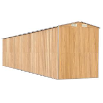 Geräteschuppen Hellbraun 192x938x223 cm Verzinkter Stahl