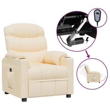 Relaxsessel Elektrisch Creme Stoff