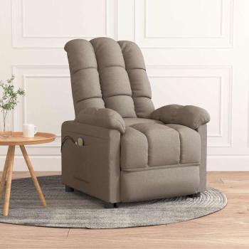 ARDEBO.de - Massagesessel Elektrisch Taupe Stoff