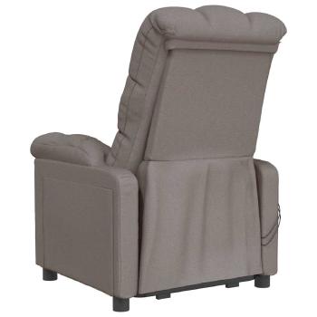 Massagesessel Elektrisch Taupe Stoff