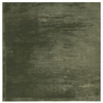 Rug HUARTE Green 160 x 160 cm 100% Polyester Flach Waschbar
