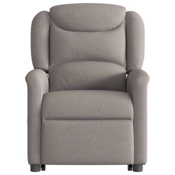 Relaxsessel mit Aufstehhilfe Taupe Stoff