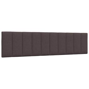 Bettgestell ohne Matratze "Hanko" Dunkelbraun 200x200 cm Stoff