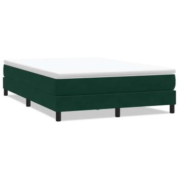 Boxspringbett ohne Matratze Dunkelgrün 160x220 cm Samt