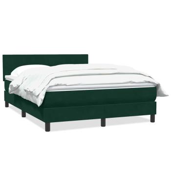 Boxspringbett mit Matratze Dunkelgrün 160x220 cm Samt