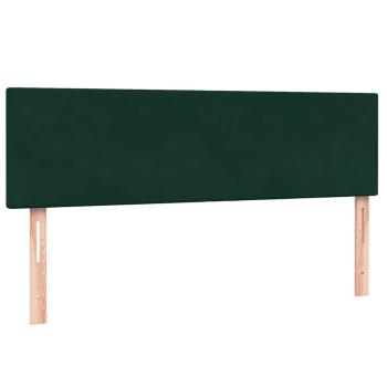 Boxspringbett mit Matratze Dunkelgrün 160x220 cm Samt