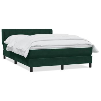 Boxspringbett mit Matratze Dunkelgrün 160x220 cm Samt