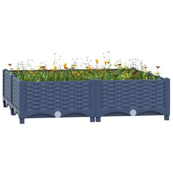 ARDEBO.de - Hochbeet 80x80x23 cm Polypropylen