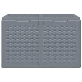 Gartenbox Grau PP Rattan 180 L