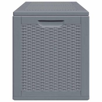 Gartenbox Grau PP Rattan 180 L