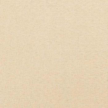 Relaxsessel mit Hocker Creme Stoff