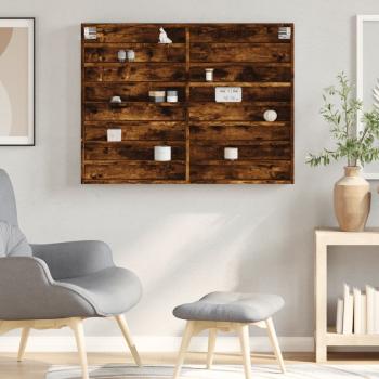 Vitrinenschrank R?uchereiche 100x8,5x75 cm Holzwerkstoff