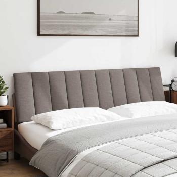 ARDEBO.de - Kopfteil-Kissen "Hanko" Taupe 180 cm Stoff