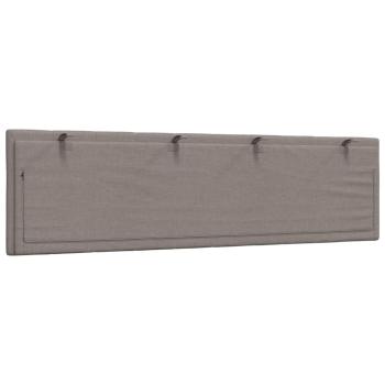 Kopfteil-Kissen "Hanko" Taupe 180 cm Stoff