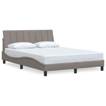 Bettgestell ohne Matratze "Hanko" Taupe 140x190 cm Stoff