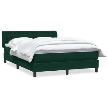 Boxspringbett mit Matratze Dunkelgrün 160x220 cm Samt