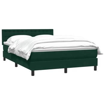 Boxspringbett mit Matratze Dunkelgrün 160x220 cm Samt