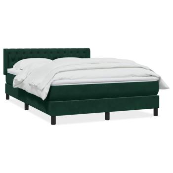 Boxspringbett mit Matratze Dunkelgrün 160x220 cm Samt