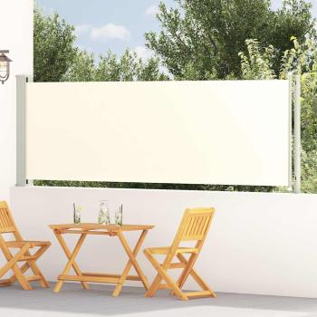 ARDEBO.de - Seitenmarkise Ausziehbar 117x614 cm Creme
