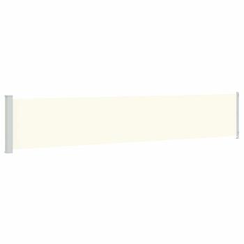 Seitenmarkise Ausziehbar 117x614 cm Creme