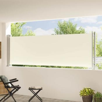 Seitenmarkise Ausziehbar 117x614 cm Creme