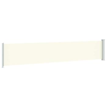 Seitenmarkise Ausziehbar 117x614 cm Creme