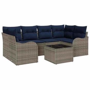 Gartensofa-set Grau 55 x 55 x 37 cm Poly-Rattan