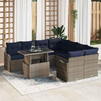 ARDEBO.de - Essgruppe 9 stk. Grau