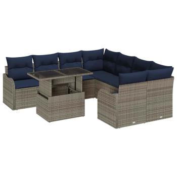 Essgruppe 9 stk. Grau