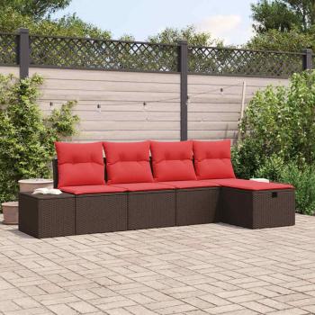 ARDEBO.de - Sofa Set 4 stk. Poly-Rattan