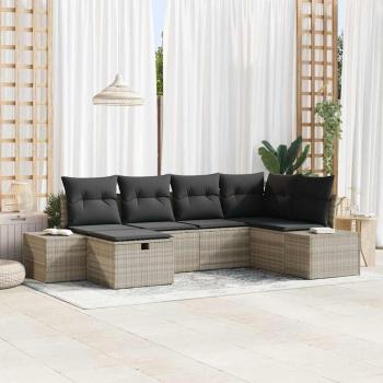 ARDEBO.de - Sofa Set 7 stk. Poly-Rattan