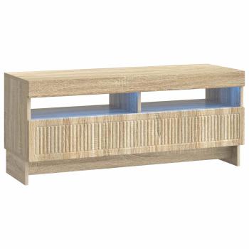 3-teiliges LED TV Regal EDE Sonoma-Eiche Holzwerkstoff