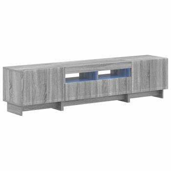 5-teiliges LED TV Schrank Sonoma-Grau Holzwerkstoff