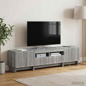 5-teiliges LED TV Schrank Sonoma-Grau Holzwerkstoff