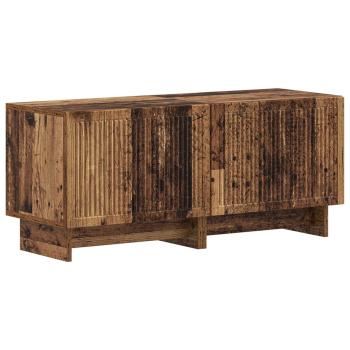 5-teiliges LED TV Schrank Altholz Holzwerkstoff
