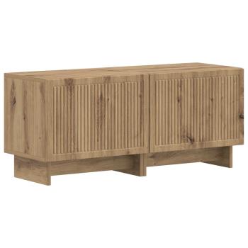 5-teiliges LED TV Schrank Artisan-Eiche Holzwerkstoff