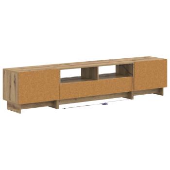 5-teiliges LED TV Schrank Artisan-Eiche Holzwerkstoff