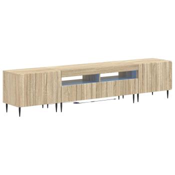 ARDEBO.de - 5-teiliges LED TV Schrank Sonoma-Eiche Holzwerkstoff