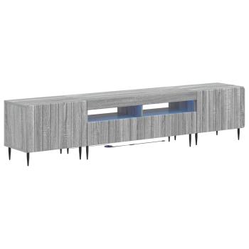 5-teiliges LED TV Schrank Sonoma-Grau Holzwerkstoff