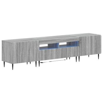 5-teiliges LED TV Schrank Sonoma-Grau Holzwerkstoff