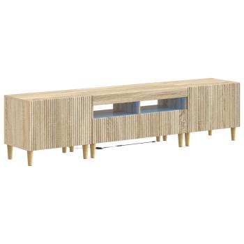 3-teiliges LED TV Regal ARNHEM 3 stk. Sonoma-Eiche
