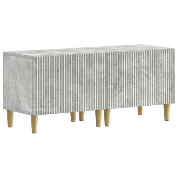 3-teiliges LED TV Regal ARNHEM 3 stk. Betongrau Holzwerkstoff