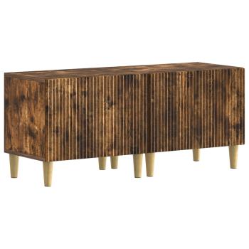 3-teiliges LED TV Regal ARNHEM 3 stk. Raucheiche Holzwerkstoff
